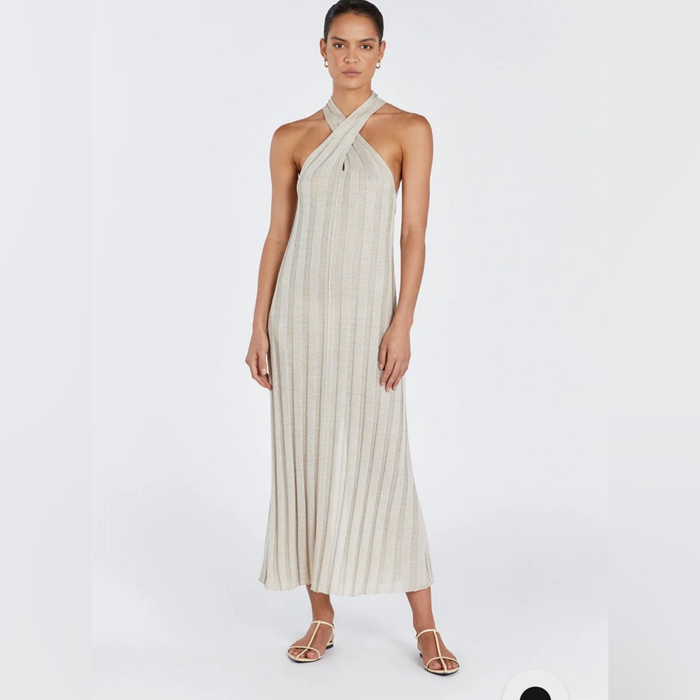 DISSH twist tip knit dress.
